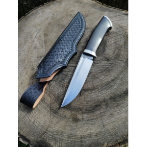 ЧОРНИЙ КЛИК ІІ ніж ручної роботи майстра студії MV Knify, сталь N690™, 61 HRC. Photo 2